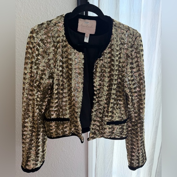 Hutch Pepper Gold Sequin Women's Jacket - Picture 5 of 6